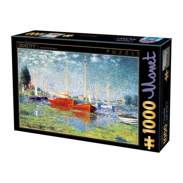 Łódki na jeziorze, Monet - Sklep Art Puzzle